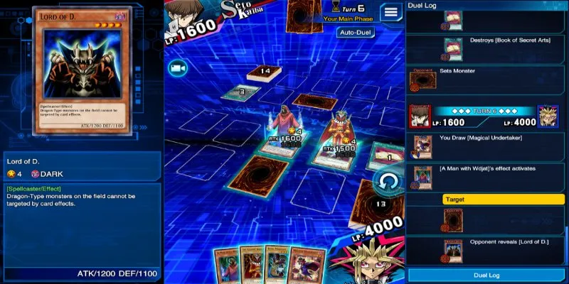 Tính năng độc đáo khi đánh Yugioh online